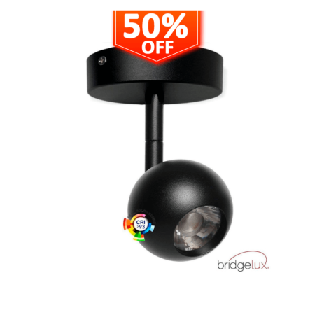 XXLED LED-Strahler FENIX Schwarz -12W-8W- 5W - CRI+93 SURFACE - UGR13 - CCT