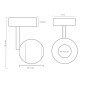 XXLED LED-Strahler FENIX Schwarz -12W-8W- 5W - CRI+93 SURFACE - UGR13 - CCT