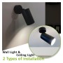 XXLED Orientierbare Deckenleuchte - HOORN SCHWARZ - für eine GU10-Lampe - Produktansicht