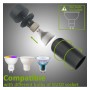 XXLED Orientierbare Deckenleuchte - HOORN SCHWARZ - für eine GU10-Lampe - Detailansicht