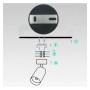 XXLED Orientierbare Deckenleuchte - HOORN SCHWARZ - für eine GU10-Lampe - technische Ansicht