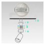 XXLED Plafonnier orientable - HOORN WEISS - pour une ampoule GU10 - vue technique