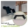 XXLED Orientierbare Deckenleuchte - ROTERDAM SCHWARZ - Aluminium - für zwei GU10-Lampen - Produktansicht