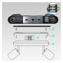 XXLED Orientierbare Deckenleuchte - ROTERDAM SCHWARZ - Aluminium - für zwei GU10-Lampen - technische Ansicht