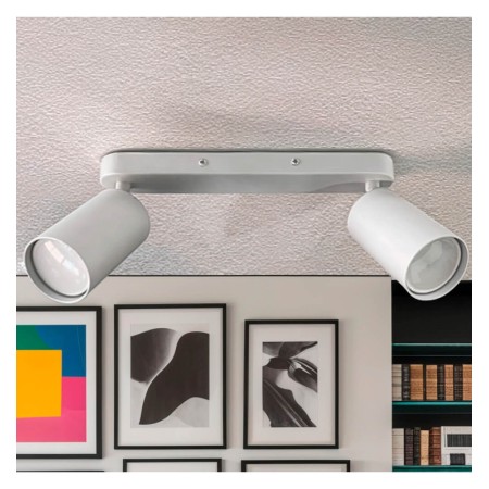 XXLED Orientierbare Deckenleuchte - ROTERDAM WEISS - Aluminium - für zwei GU10-Lampen