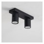 XXLED Schwarze Deckenleuchte für 2x GU10