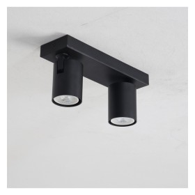 XXLED Schwarze Deckenleuchte für 2x GU10
