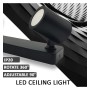 XXLED Schwarze Deckenleuchte für 2x GU10 - technische Ansicht