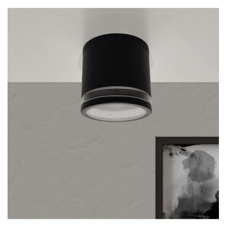 XXLED Schwarze LED-Deckenleuchte für GU10 - IP65