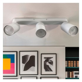 XXLED Schwenkbare Deckenleuchte - AMSTERDAM WEISS - Aluminium - für 3 GU10 Lampen