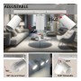 XXLED Schwenkbare Deckenleuchte - AMSTERDAM WEISS - Aluminium - für 3 GU10 Lampen - Detailansicht