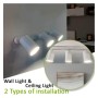XXLED Schwenkbare Deckenleuchte - AMSTERDAM WEISS - Aluminium - für 3 GU10 Lampen - Produktansicht