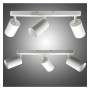 XXLED Schwenkbare Deckenleuchte - AMSTERDAM WEISS - Aluminium - für 3 GU10 Lampen