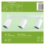 XXLED Schwenkbare Deckenleuchte - AMSTERDAM WEISS - Aluminium - für 3 GU10 Lampen - Detailansicht