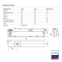 XXLED LED-Treiber - Philips XITANIUM - für dreiphasige Stromschiene 32W/a 0.7-0.8A 40V 3CB 230V - Detailansicht