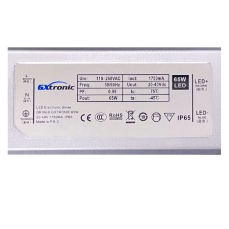 XXLED Pilote pour éclairage LED 65W - 1750mA - IP65