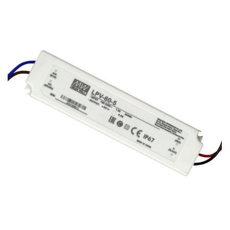 XXLED Netzteil PROFESSIONELLE 5V 40W 8A - MEAN WELL - IP67 - TÜV