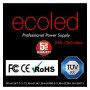 XXLED PROFESSIONAL Netzgerät 12V 100W - ECOLED - IP67 - TÜV - technische Ansicht