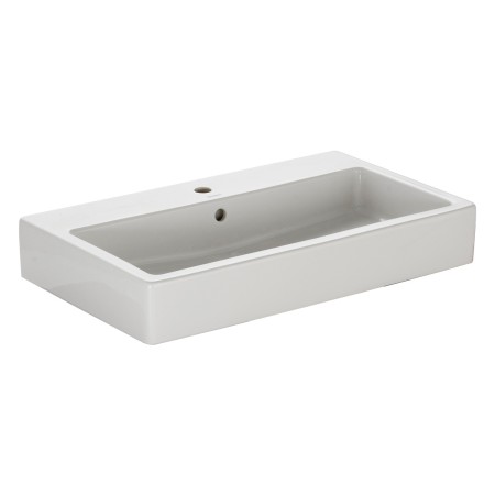 Lavabo Duravit Vero 80 cm avec 1 trou de robinet satiné