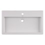 Lavabo Duravit Vero 80 cm avec 1 trou de robinet satiné - vue détaillée