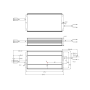 XXLED Alimentatore professionale - MOSO - 24V 350W - IP67 - 14,6A - vista tecnica