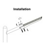 XXLED Solar-LED-Leuchte 150W - IP65 - 90º - Produktansicht