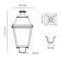 XXLED Solar-LED-Strassenlaterne Villa 300W CHIP LUMILEDS - Stahl - CCT