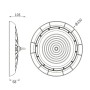 XXLED Industrielle LED-Hallenleuchte 200W UFO - NEW TITAN CCT - CHIP LUMILEDS SMD 2835 - Detailansicht
