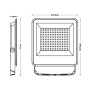 XXLED Aussen-LED-Strahler 100W - CCT - EVO PRO - Lumileds-Chip - Produktansicht