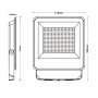 XXLED Aussen-LED-Strahler 200W - CCT - EVO PRO - Lumileds-Chip - Produktansicht