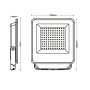 XXLED Proiettore LED esterno 50W - CCT - EVO PRO - Chip Lumileds - immagine prodotto