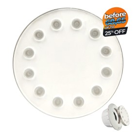 XXLED LED Lampe - Kaltweiss 6000K - Tauchbar 36W PAR56 - DC12V - IP68 - Stahl 316 - STOSSFEST - IK10
