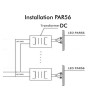 XXLED LED Lampe - Kaltweiss 6000K - Tauchbar 36W PAR56 - DC12V - IP68 - Stahl 316 - STOSSFEST - IK10 - Detailansicht