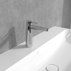 Robinet de lavabo monocommande Villeroy & Boch Conum avec bonde à tirette