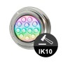 XXLED LED-Strahler Unterwasser RGB -36W - DC12V - IP68 - Rostfreier Stahl 316 - Detailansicht