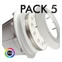 XXLED PACK -5 - RGB Tauchbare LED-Lampe 36W PAR56 - DC12V - IP68 - Edelstahl316 - IK10 - Pool - technische Ansicht