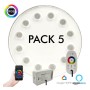 XXLED PACK -5 - RGB Tauchbare LED-Lampe 36W PAR56 - DC12V - IP68 - Edelstahl316 - IK10 - Pool - Detailansicht