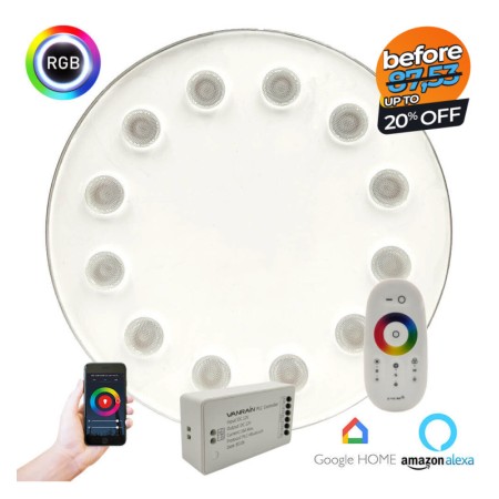 XXLED RGB Tauchbare LED-Lampe 36W PAR56 - DC12V - IP68 - Edelstahl316 - IK10 - Pool