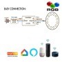 XXLED RGB Tauchbare LED-Lampe 36W PAR56 - DC12V - IP68 - Edelstahl316 - IK10 - Pool
