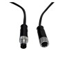 XXLED Câble de connexion étanche 12V-24V - IP68 - M8 - Mâle - Femelle 4x0,3mm2 - ø12mm