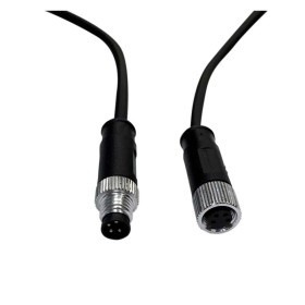 XXLED Wasserdichter Verbindungskabel 12V-24V - IP68 - M8 - Männlich - Weiblich 4x0,3mm2 – ø12mm