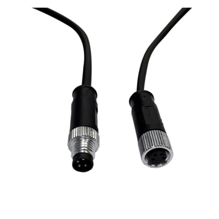 XXLED Câble de connexion étanche 12V-24V - IP68 - M8 - Mâle - Femelle 4x0,3mm2 - ø12mm