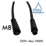 XXLED Câble de connexion étanche 12V-24V - IP68 - M8 - Mâle - Femelle 4x0,3mm2 - ø12mm - vue détaillée