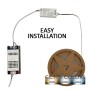 XXLED CCT Dual Mini RF Controller 4 Zonen 12A + Fernbedienung - Detailansicht