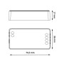 XXLED CCT Dual Mini RF Controller 4 Zonen 12A + Fernbedienung - Detailansicht