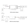 XXLED Digitale LED-Controller SPI für RGB + RGBW + RGBIC LED-Streifen - 2,4GHz - 5-24V - technische Ansicht