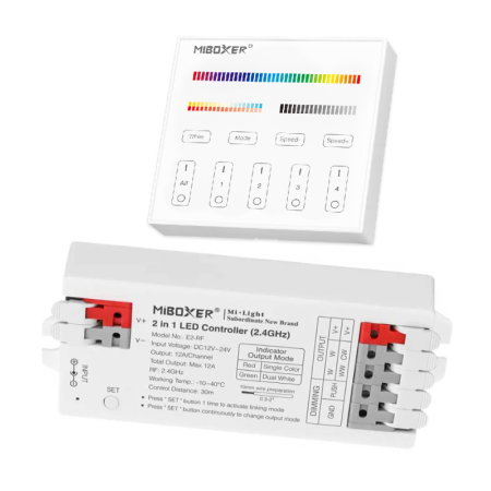 XXLED LED CCT - RGB - 12-24V Steuergerät Set + Fernbedienung - 2,4 GHz