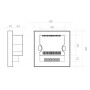 XXLED Contrôleur tactile encastrable monochrome Bande LED 12-24 V. DC