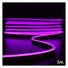 LED-Néon - 5 Mètres - Lilas - LED 6mm - 12V - Coupe 2,5cm