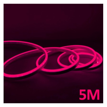 XXLED LED-Neon - 5 Meter - ROSA - 6mm LED - 12V - Schnitt 2,5cm